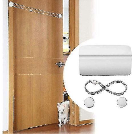 Porte pour chatière réglable avec loquet et ouverture automatique pour chiens et chats (1/4)