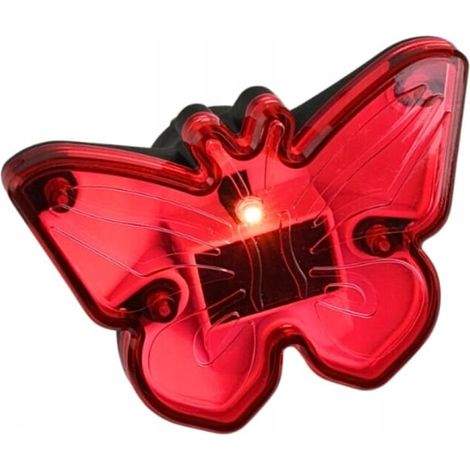 Lampada da giardino solare a LED a forma di farfalla, 8,5x9 cm, decorativa.
