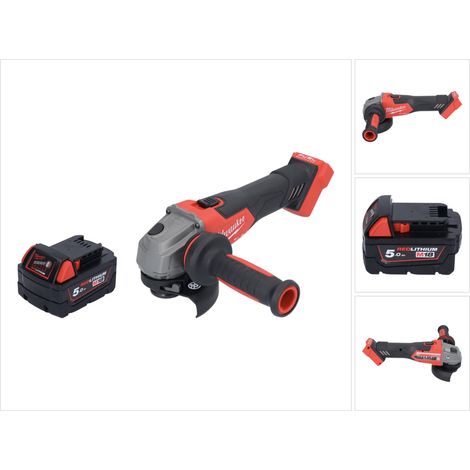 Milwaukee M18 FSAG115X-501 Amoladora angular sin cable 18 V 115 mm sin escobillas + 1x batería 5.0 Ah - sin cargador