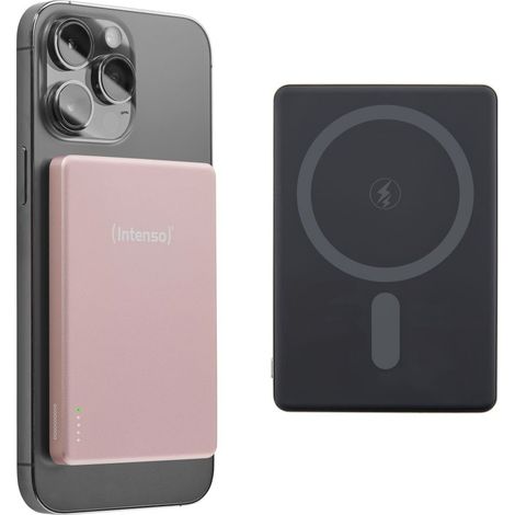 Intenso Powerbank MW5000 MagSafe Rosado