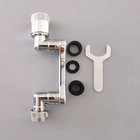 Universelle 1080° Rallonge de robinet rotative tout en cuivre,2 Modes de Sortie d'Eau Robinet de Cuisine Multifonction Filtre Anti-Projections Rallonge de Robinet Pivotant pour Lavabo de Salle de Bain