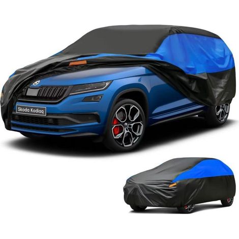 Autoabdeckung wasserdicht atmungsaktiv für Skoda Kodiaq (2016-2024) Schwarz Blau (1/5)