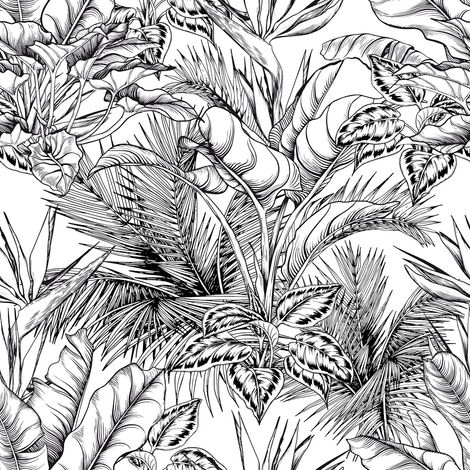 Papier peint panoramique - Fleurs - 130 cm x 130 cm (1/2)