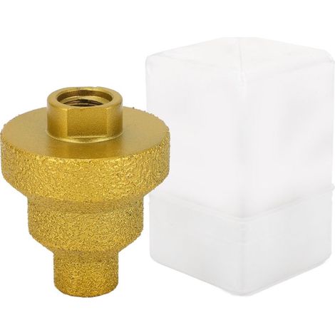 Foret étagé 20mm 35mm 50mm, alésoir conique multicouche, chanfrein brasé au diamant pour carrelage, marbre, béton, tige M14 (1/5)