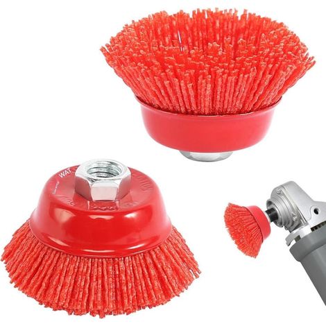 Pannenborstel - 75 mm - Pour Aiguisage Machine - Nettoyage Décapage Polissage Métal Non-métal - 2 Pièces (1/5)