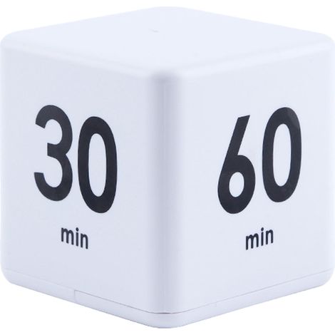 Cube Timer - 15 20 30 60 Minutes - Gravity Sensor Flip Countdown Timer - For Cooking Study Exercise Games - 1 Piece