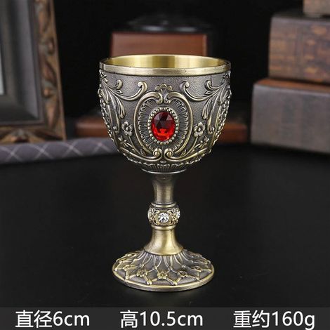 (Qinggu) Tasse Baijiu de deux onces, Coupe à tige Baijiu domestique, Petite tasse à vin (1/5)