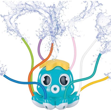 Pulverizador de agua con forma de pulpo JSSEVN  Fácil instalación  Diversión acuática y juegos al aire libre (1/5)