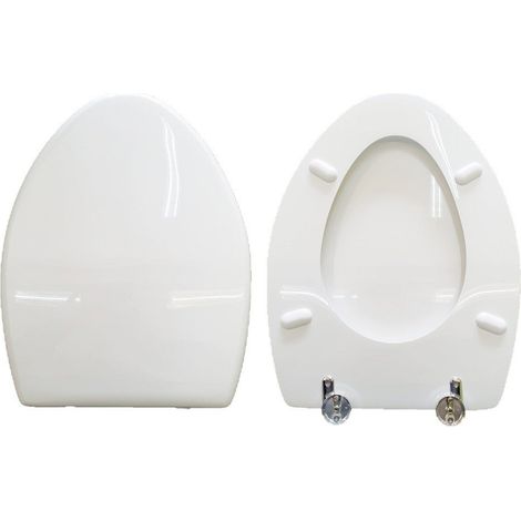 Copriwater Zeus Azzurra legno rivestito in resina poliestere bianco (1/3)