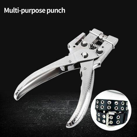 Pince à œillets avec 100 pièces de rivets creux pour fixation rapide sur cuir et tissu (1/5)