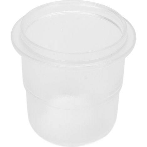 Gobelet doseur en plastique anti-fuite pour machine à café, usage domestique ou professionnel, 58 mm, transparent dépoli. (1/5)