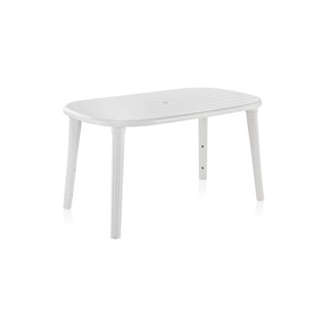 tavolo da giardino shaf cancun resina 140x80 cm impilabile
