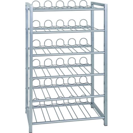HAKU Möbel Portabottiglie alu, metallo - Dim. L 54 cm x A 90 cm x P 31 cm, Stile Moderno (1/4)