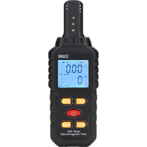 Détecteur de rayonnement électromagnétique portable, mesureur de champ magnétique avec écran numérique (1/5)