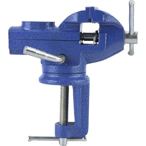 Mini pince de table, mini pince bleue avec enclume, étau de table pour le travail du bois de bijoux 50/60mm(50mm) (1/5)