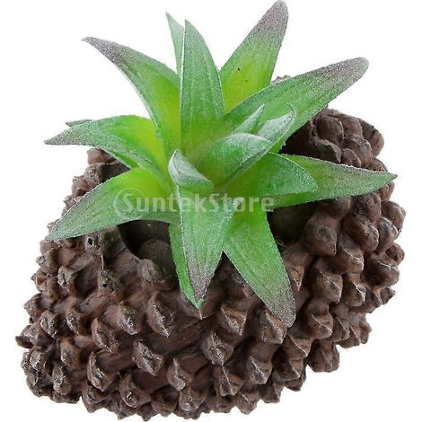 Plante artificielle réaliste en forme de lotus, d'aloès et de fleur succulente (GRN - FFY) (1/4)
