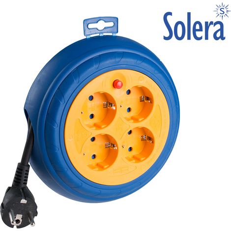 Avvolgicavo elettrico Solera 7429 blu 3 metri 3200 watt