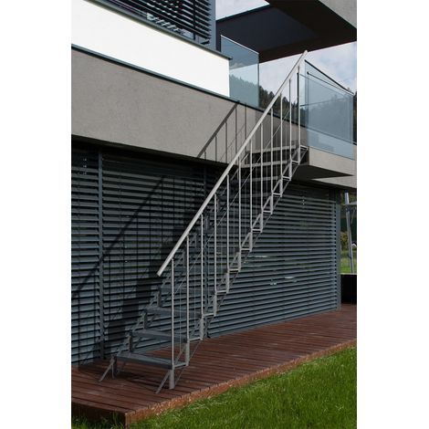 Minka Sun Step 1 Stufe gerade Stahltreppe für den Außenbereich
