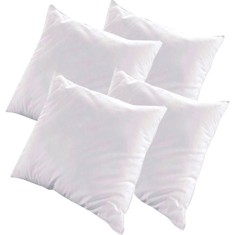 Lot de 4 oreillers Luxotel 60x60 cm Fibres creuses polyester (1/3)
