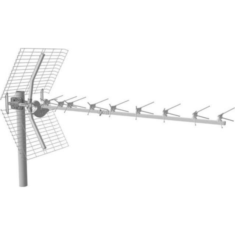 Antenne TNT - Fracarro - Lambda 9 - 9 Éléments - 16 dB - Filtre 4G intégré