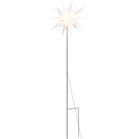 Lumière de Noël,Décoration de Noël avec piquet LED pliable blanc 57 cm CFW23825 (1/5)