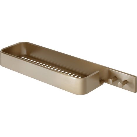 GEDY A9188800000 IL GIGLIO Porta objetos rectangular con percha oro mate - ref: A9188800000 (1/2)