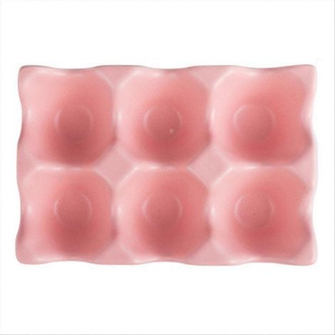 Accessoires de cuisine : boîte à œufs, vaisselle en céramique rose (1/5)