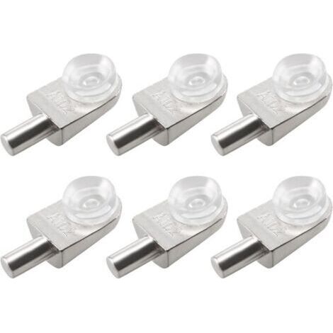 20pcs Taquets étagère mural support d'étagère en verre en alliage de zinc ventouse (1/4)