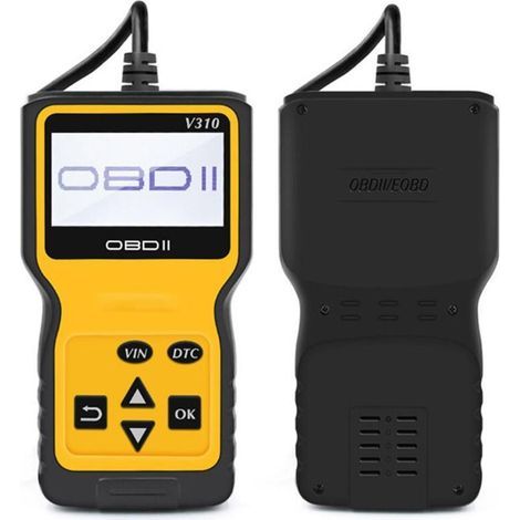 OBD2 Scanner Universel Lecteur de Code d'erreur de Moteur, Outil de Diagnostic Can pour Tous Les protocoles OBD II Voitures Depuis 1996, jaune (1/4)