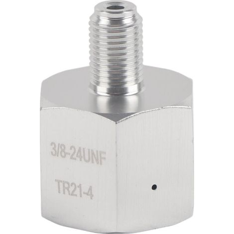 Vtizikl Adaptateur Keg, Soda Water CO2 Adaptateur Mini Régulateur Homebrew Beer Corny Keg 3/8‑24UNF vers 6ACME‑6G (1/4)