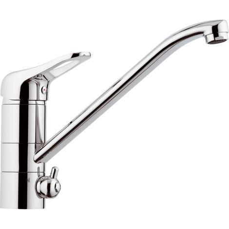 Rubinetto per lavello, con bocca girevole , con settore per acqua potabile (tre vie d'ingresso) - serie kiss (1/2)