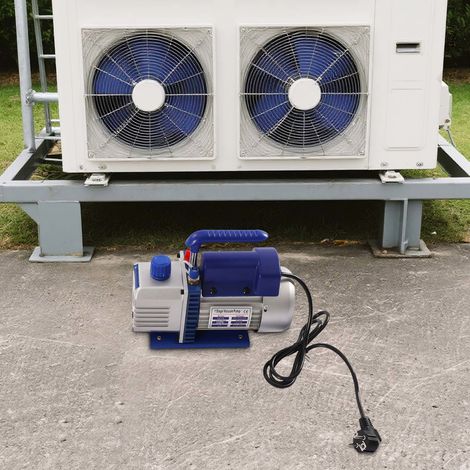 VAKUUMPUMPE UNTERDRUCKPUMPE KLIMAANLAGE VAKUUM PUMPE 1-STUFIG MONTEURHILFE 3CFM (1/5)