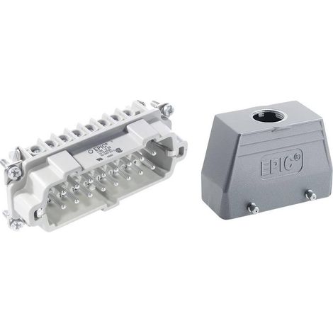 Conector eléctrico gris duradero Lapp EPIC H-BE 16