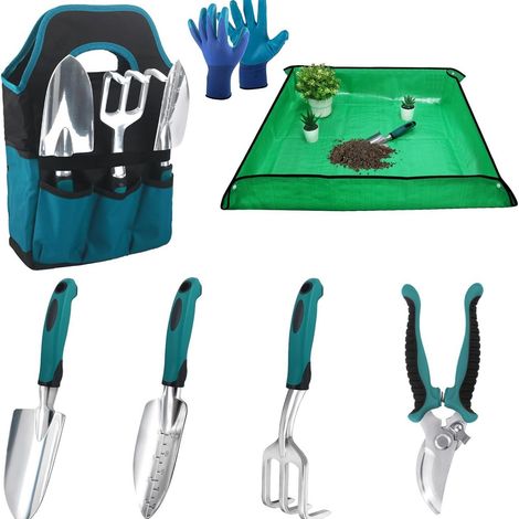Ensemble jardinage Kit jardin planter, d'outils de à main en alliage d'aluminium - pour désherber (1/3)