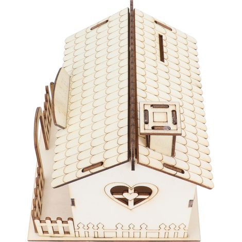 Boîte à bijoux lumineuse en forme de maison, coffret décoratif pour chambre fille ou cadeau d'anniversaire (1/5)