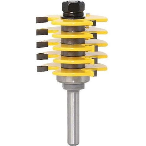 Fraise à tenon réglable à queue de 8 mm - Outils de coupe professionnels pour le travail du bois (1/5)