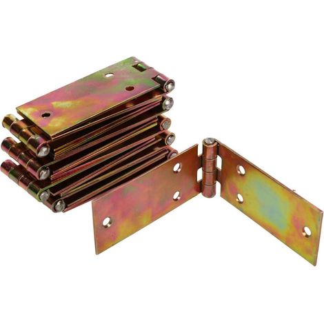KOTARBAU Charnière de caisse - 150 x 35 mm - Lot de 10 - Galvanisé - Charnières de porte - Charnières de placard
