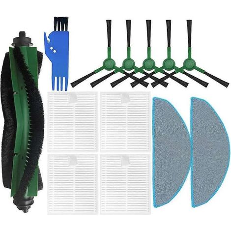 Filtres HEPA, chiffons de nettoyage, brosse principale, brosses latérales pour aspirateur robot Combo Essential Y0140/Y0110/Y0112 (1/5)