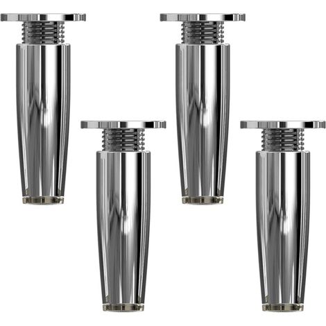 Set of 4 Adjustable Furniture Legs, Metal Furniture Legs, Tapered Table Legs, DIY Sofa Legs, Kitchen Legs, for TV Cabinet, Chair, Countertop, with Screws and(8cm) (1/3)