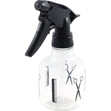 botella pulverizadora de plástico ajustable de 250 ml, apta para peluquerías y jardines. (1/5)