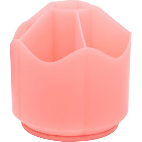 Boîte À Crayons - Support Pivotant 360° - 6 Compartiments - Pour Bureau École Ou Cosmétique - 1 Pièce (1/4)