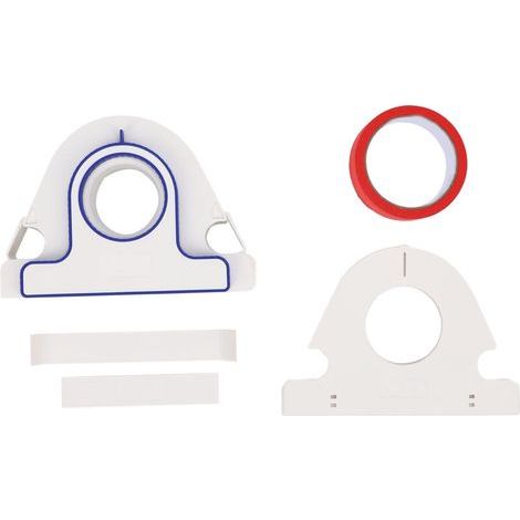 Applicateur de ruban de masquage et distributeur de peinture de revêtement d'autocollant rouge de 25 mm de large avec cutter pour garniture de cadre de fenêtre (1/5)