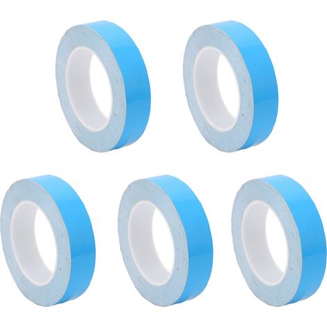 Lot de 2 rubans adhésifs thermiques double face, épaisseur 0,2 mm, largeur 27 mm, longueur 25 m, pour la dissipation de la chaleur et l'isolation thermique. (1/5)