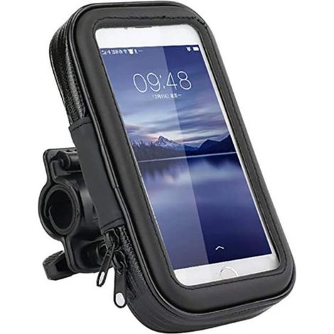 Support de téléphone pour téléphone avec écran tactile de véhicule, étanche, résistant aux chocs, pour vélo (6.3",D5 poignée support) (1/5)