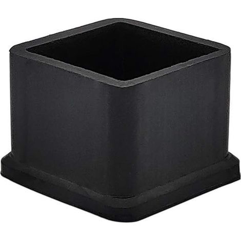 16 Embouts Caoutchouc Noirs 2.5x2.5cm (1/5)