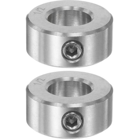 2pcs Bague de Réglage Bague Arrêt d'axe Butée Arbre 1/2" Alésage (1/5)