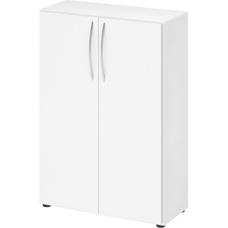 bümö basic Aktenschrank - 3 Ordnerhöhen Weiß (1/5)