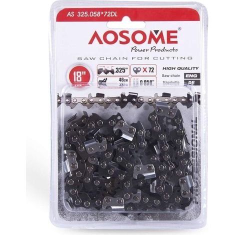 Chaîne de Tronçonneuse - 18" 325" 72 Maillons Accessoires pour Thermique (1/5)
