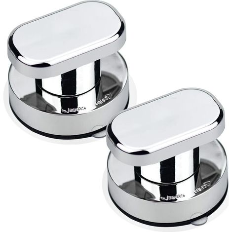 Bardusch-2pcs Poignée de Porte à Ventouse Poignée Ventouse Baie Vitrée Ventouse Forte Tirer Poignées pour Verre de Salle de Bain Armoire Tiroir Poignée de Porte (1/5)