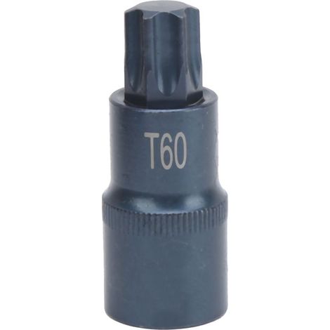 Douille étoile S2 acier allié électrique rapide clé à chocs outil quincaillerie bleuie 1/2x55xT60 (1/5)